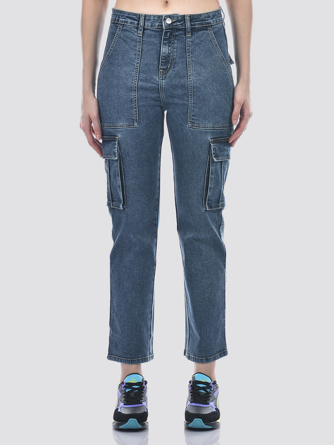 Numero Uno Women Blue Tapered Fit Sustainable Jeans